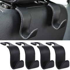 Amooca headrest hook front view shows easy-access storage for purse and groceries.