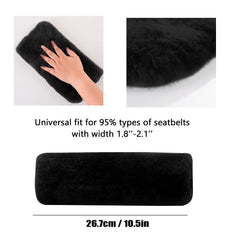 Amooca seatbelt cover universal-fit on strap showing versatile protection