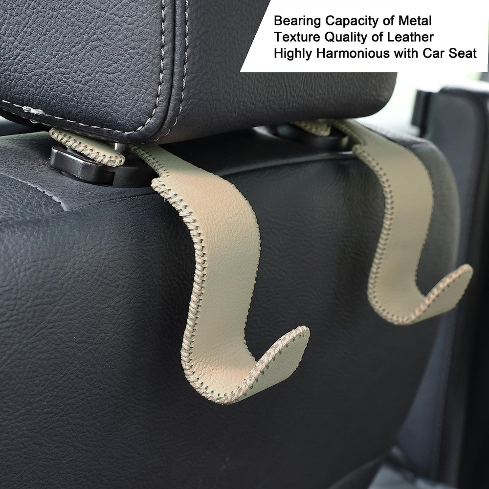 Amooca headrest hook installs without tools for quick setup.