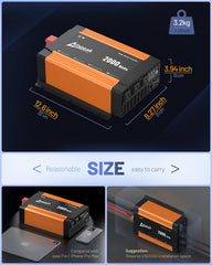 Ampeak inverter demonstrates RV use powering appliances