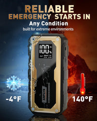 Amplyn Jump Starter portable design fits in trunk or backpack