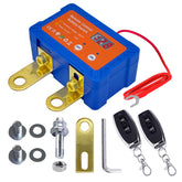 Ampper remote disconnect switch with voltmeter displays live battery voltage.
