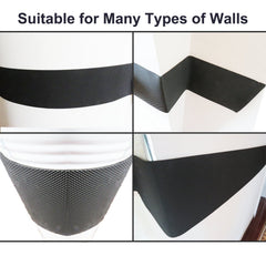 AMPULLA dual-strip pack highlighting full protection on both door and wall surfaces.