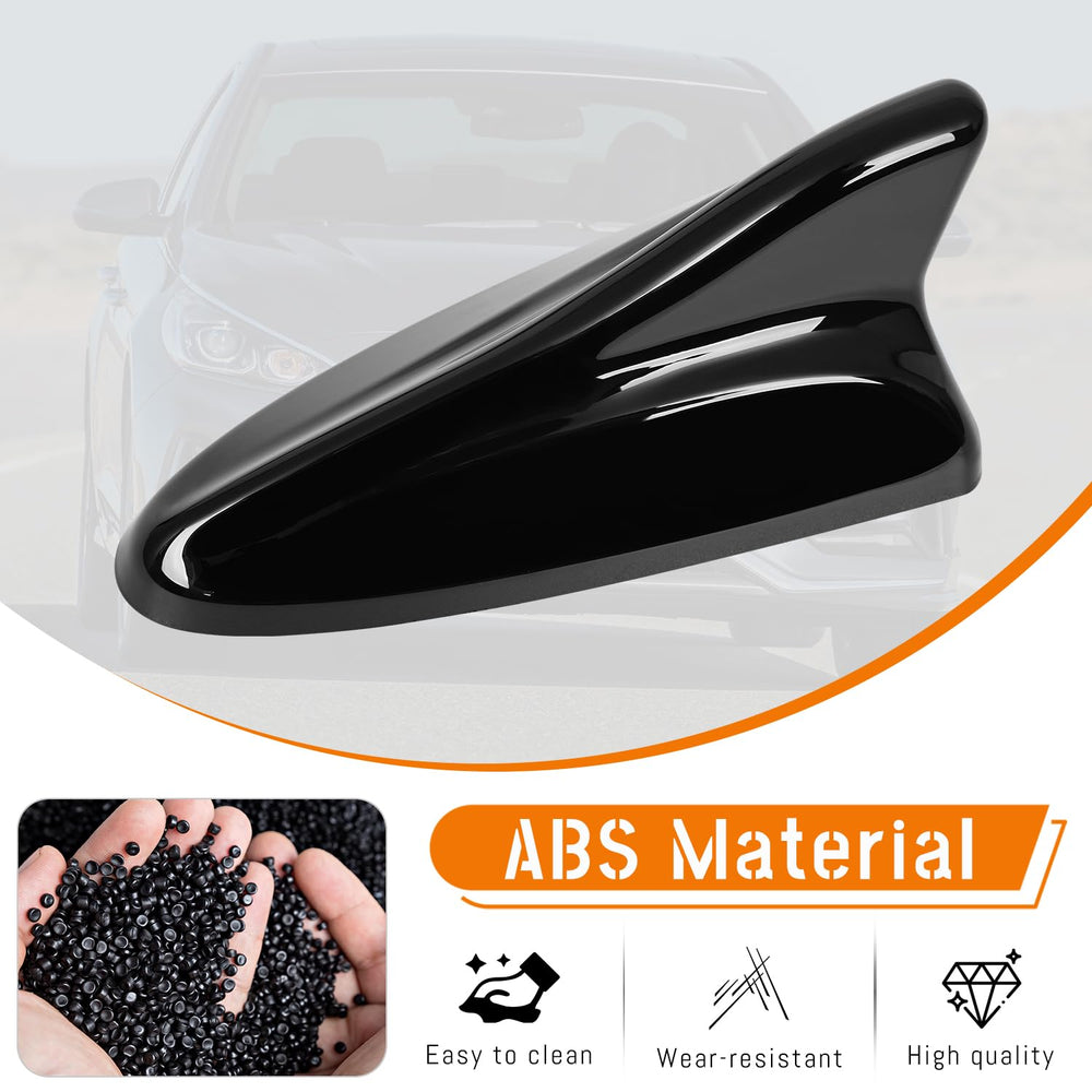 AMSPrac Shark Fin Antenna Cover durable ABS side profile display.