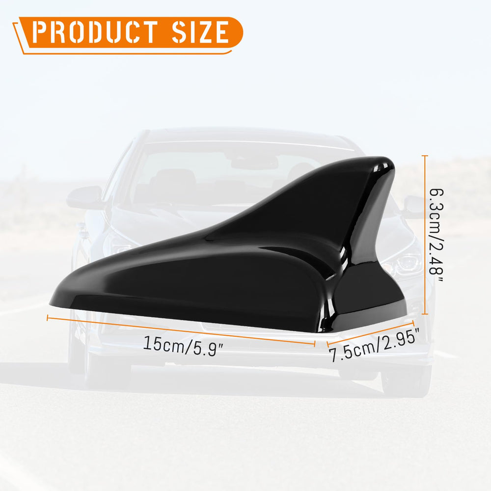 AMSPrac Shark Fin Antenna Cover packaging includes 1 cover; glue needed for install.