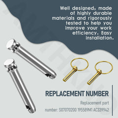 AMTHKNO 8-piece kit supports secure top link connections in field tasks