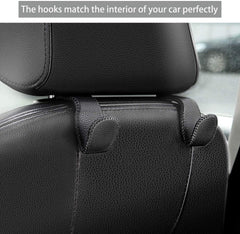 AMVOYOA headrest hook back-seat organizer keeps items off the floor.