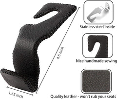 AMVOYOA headrest hooks installation is simple, making backseat organization quick