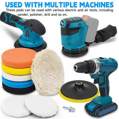 ANAHAF pads in different colors indicate varied softness for multi-stage finishing.