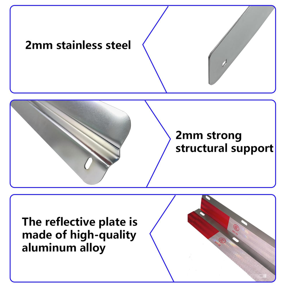 ANAQA backplates with reflectors mounted on mudflaps