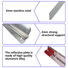 ANAQA backplates with reflectors mounted on mudflaps