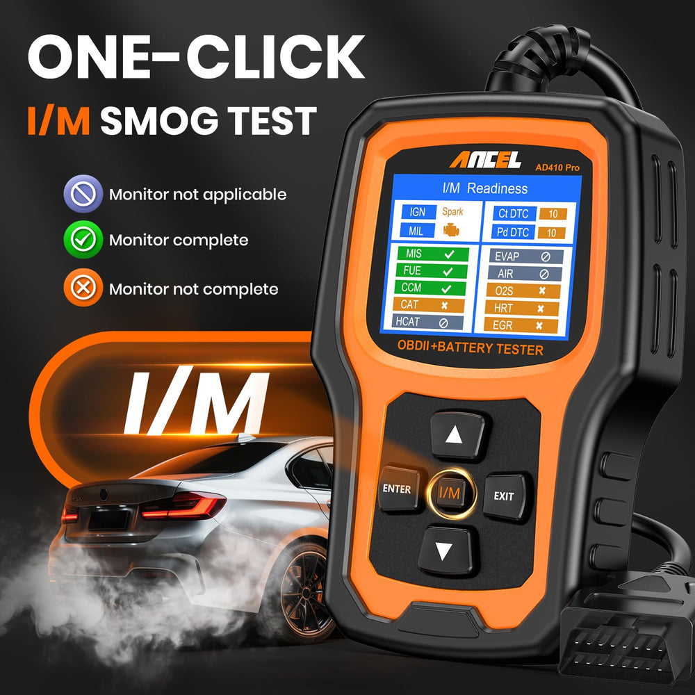 ANCEL AD410 PRO live data dashboard presents over 50 readings