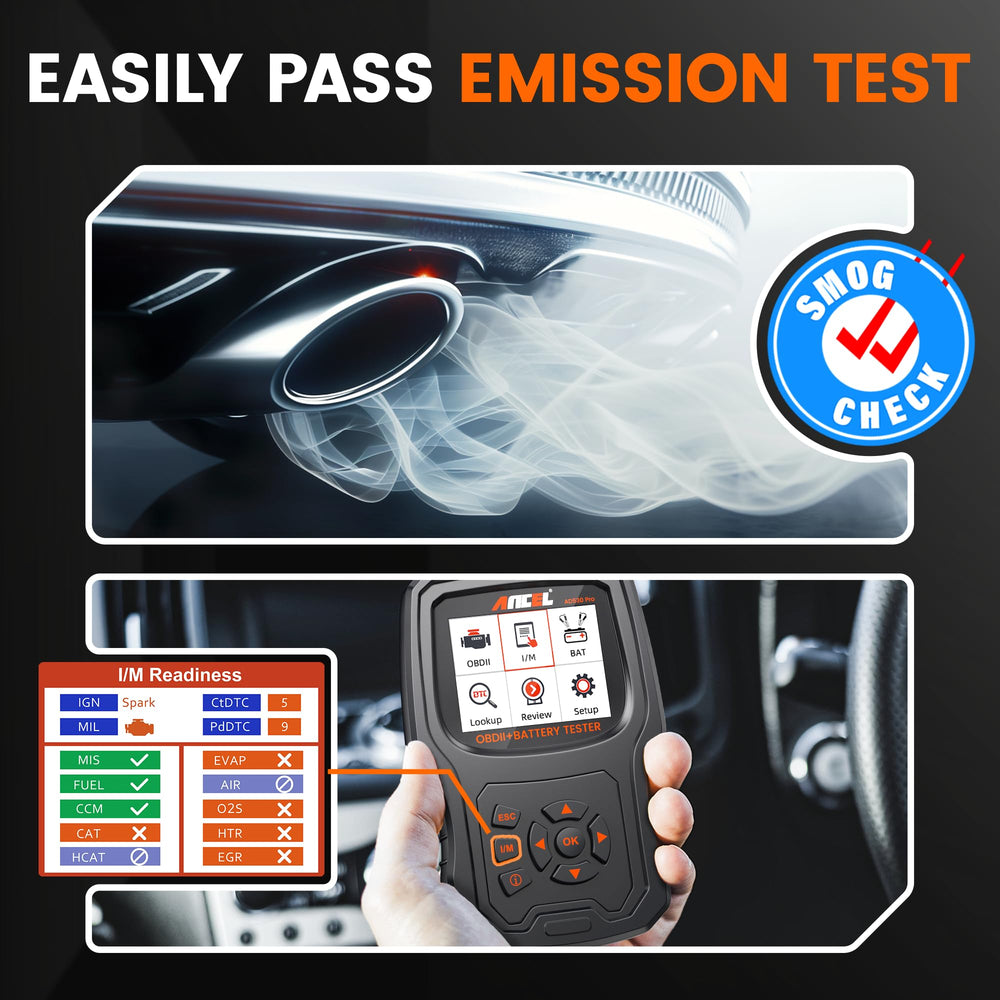 ANCEL AD530 PRO 36% larger screen makes readings easier
