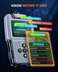 ANCEL BA101 Plus temperature compensation supports cold-weather testing.
