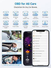 ANCEL BD300 broad compatibility across 60+ brands and 10,000+ models.