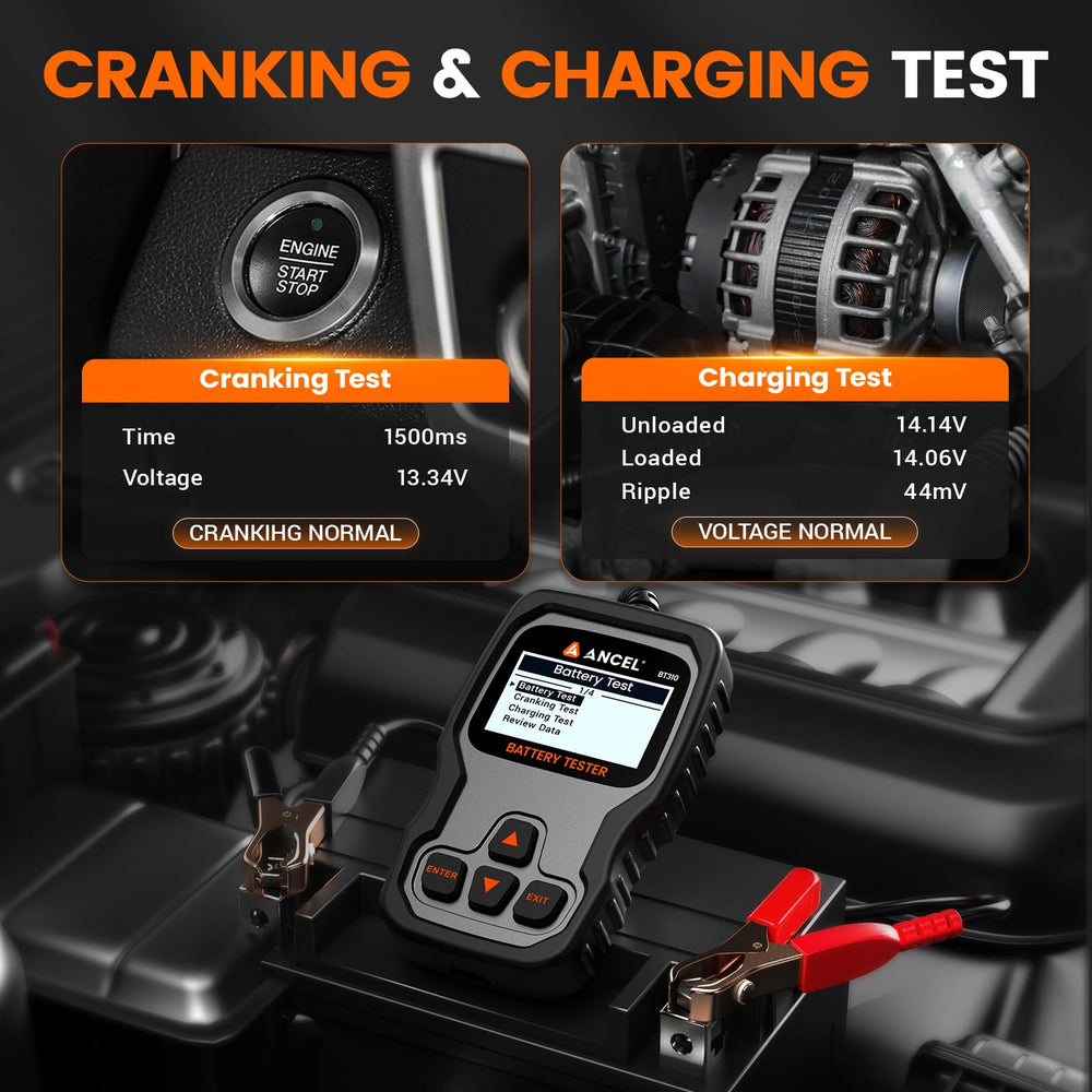 ANCEL BT310 safety protections safeguard the tester and vehicle during tests