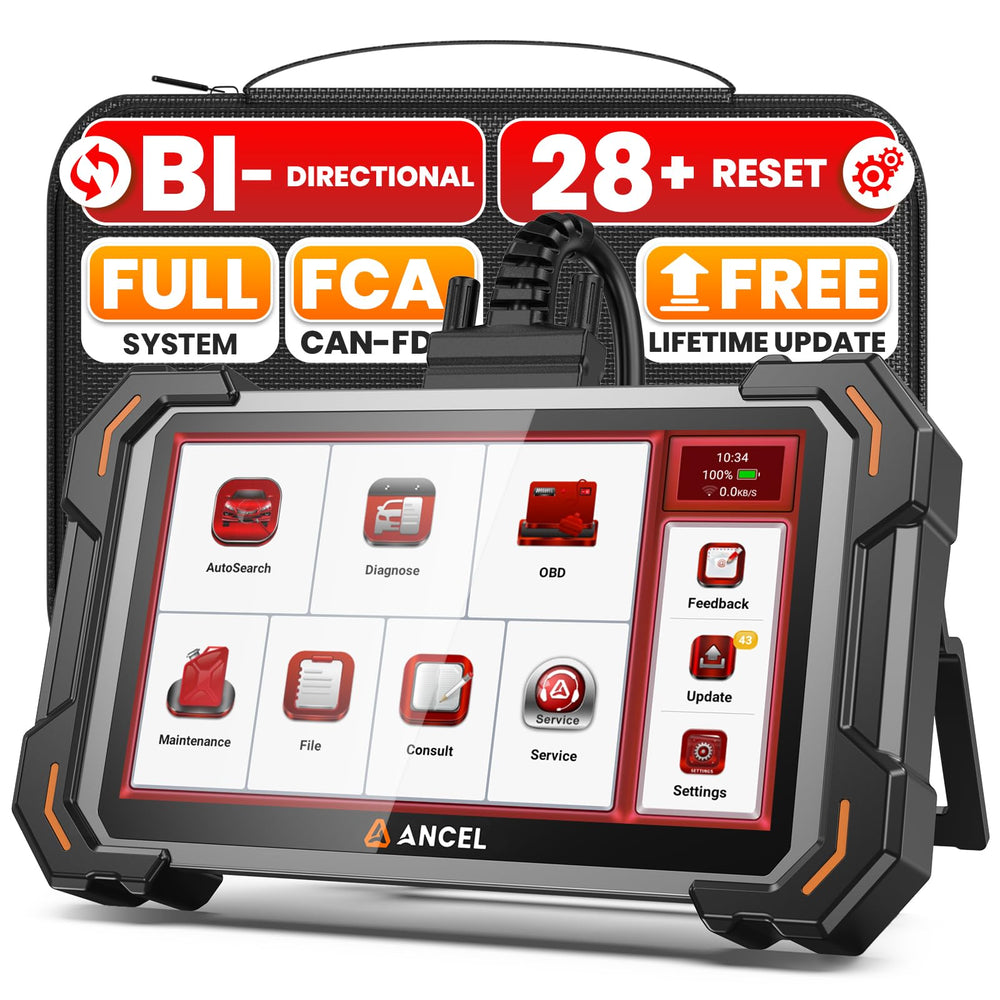 Ancel DS500 Elite with a 7-inch HD touchscreen for fast, clear diagnostics.