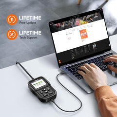 ANCEL FD500 compact design fits in a toolbox for on-the-go diagnostics.