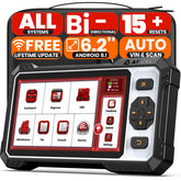 ANCEL FX6100 bidirectional scan tool front view for comprehensive vehicle diagnostics.