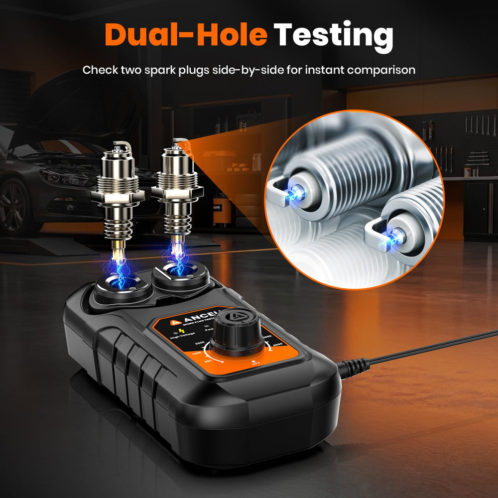 ANCEL SP21 simulates ignition up to 6000 RPM for authentic plug behavior assessment.