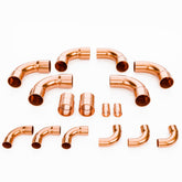 ANCIMOON HVAC copper fittings 3/4 90° long-turn elbow for durable refrigeration connections