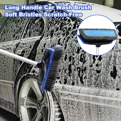 ANCLO anti-scratch soft bristle brush protects vehicle finish.
