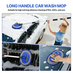 ANCLO chenille microfiber brush head for scratch-free cleaning