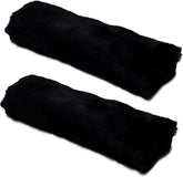 Andalus Brands genuine sheepskin seatbelt cover black 2-pack cushions shoulders on long drives