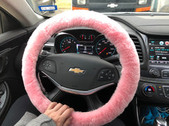 Andalus Brands premium merino fur steering wheel cover delivers durable comfort