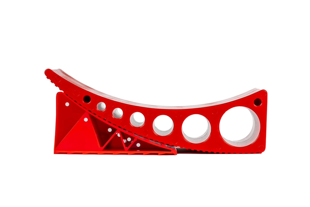 Andersen Hitches 3604-2 leveler shows increments from 1/2 to 4 inches.