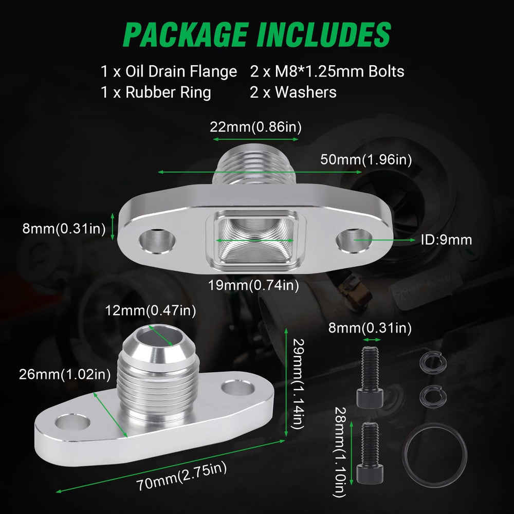 ANDO RACING compatible with a wide range of T3/T4 GT turbos for versatility.