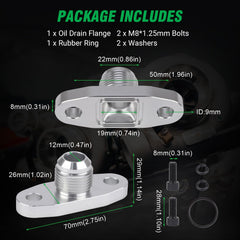 ANDO RACING compatible with a wide range of T3/T4 GT turbos for versatility.