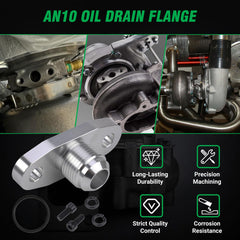 ANDO RACING funnel-shaped oil inlet designed for steady oil supply.