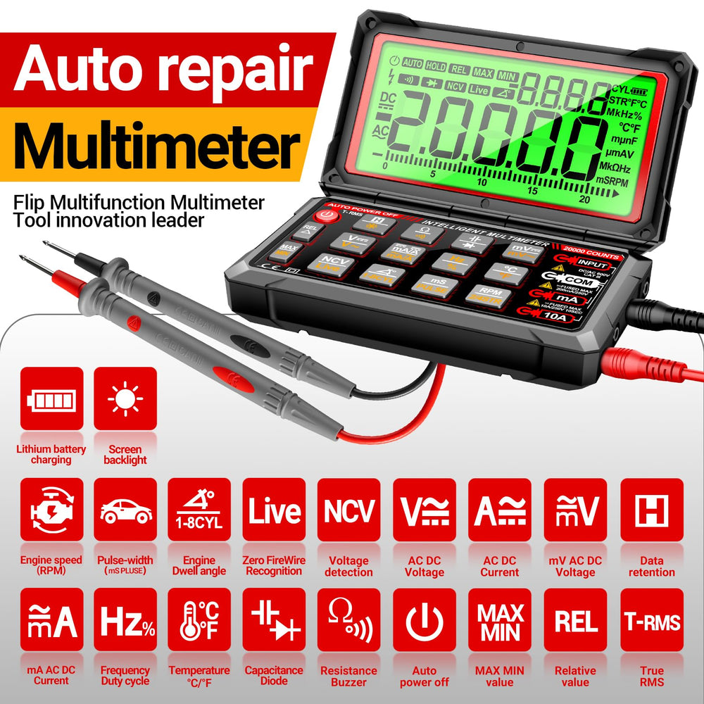 ANENG 623 20000-counts display enables precise engine checks