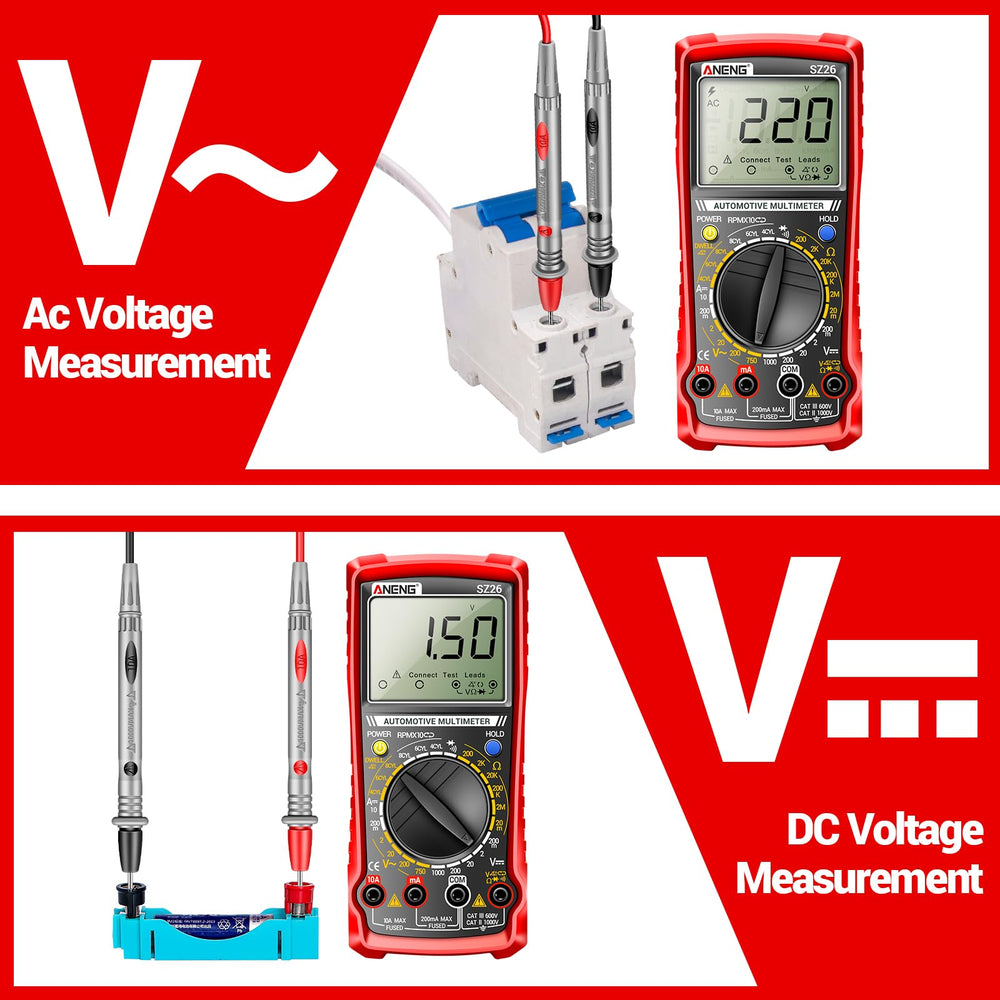 ANENG SZ26 DC current reading for load analysis