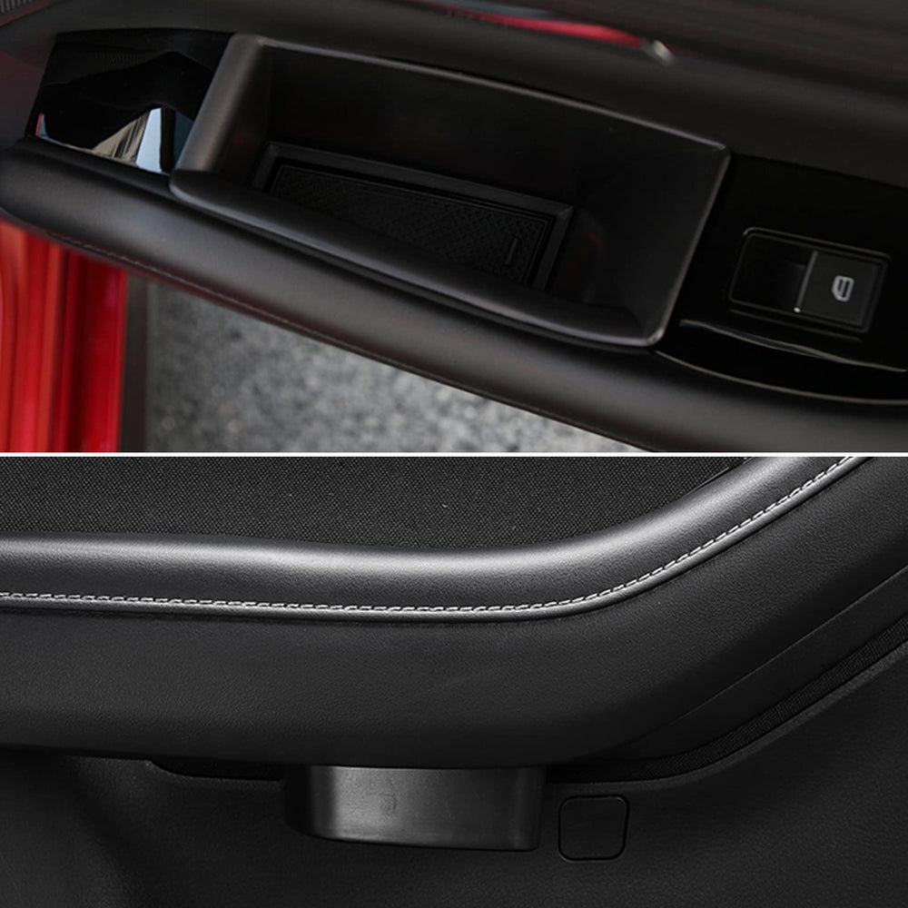 ANFOKAS armrest cover storage organizer improves cabin organization and a clean look.