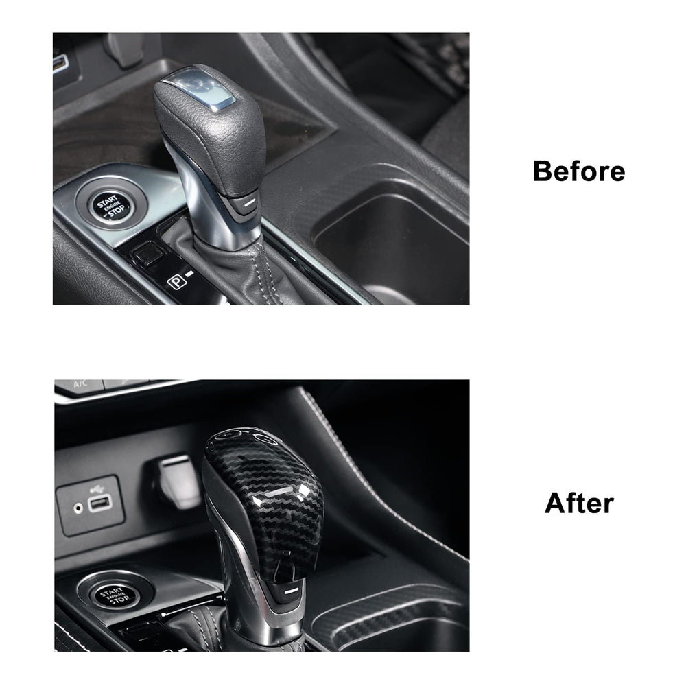 ANFOKAS center console panel trim in carbon fiber style elevates cabin aesthetics.