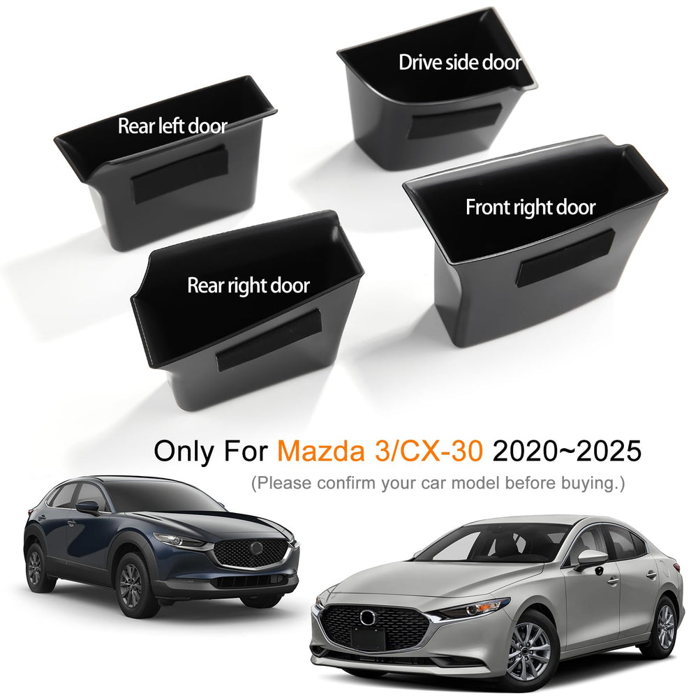 ANFOKAS Mazda3 CX-30 armrest box storage tray adds accessible space for essentials.