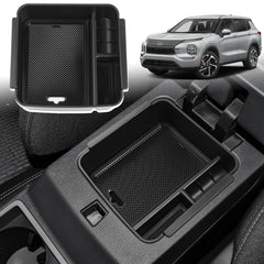 ANFOKAS Outlander center console organizer improves tidy storage and quick access.