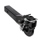 ANGCOSY 10-ton pintle hook forged steel with locking latch for secure towing.