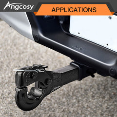 ANGCOSY compatible with 2-inch receivers and 2-1/2-inch tow rings.
