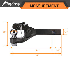 ANGCOSY 20000lbs capacity ball for strong trailers and secure couplings