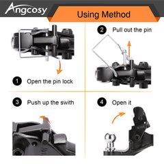 ANGCOSY lockable latch pin for secure storage and peace of mind