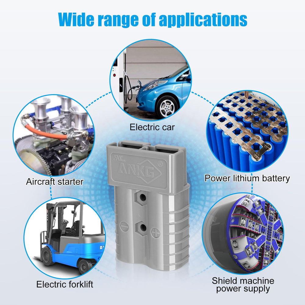 ANGK robust gray housing shown for reliable power connections.