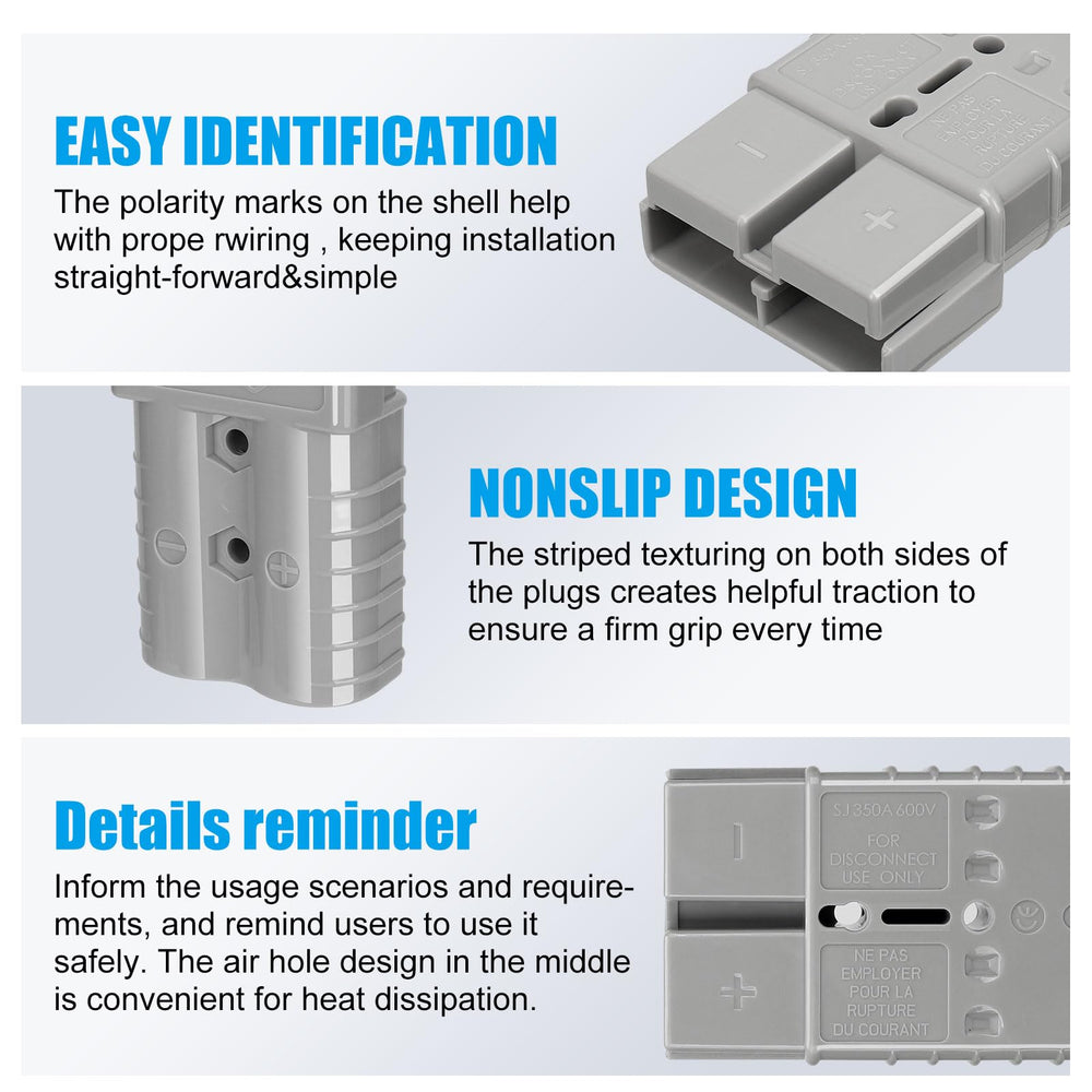 ANGK wiping action keeps contact surfaces clean during disconnection.
