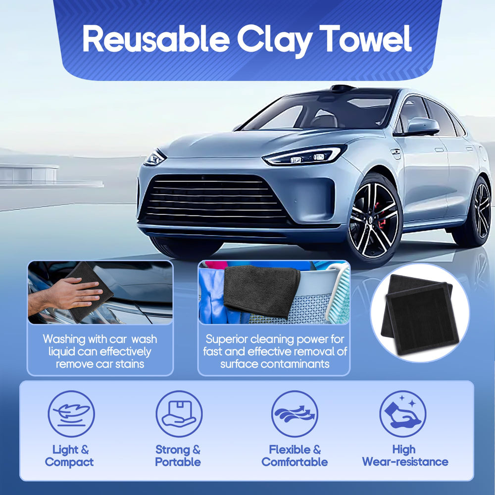 Anglekai clay towel is reusable for many detailing sessions.