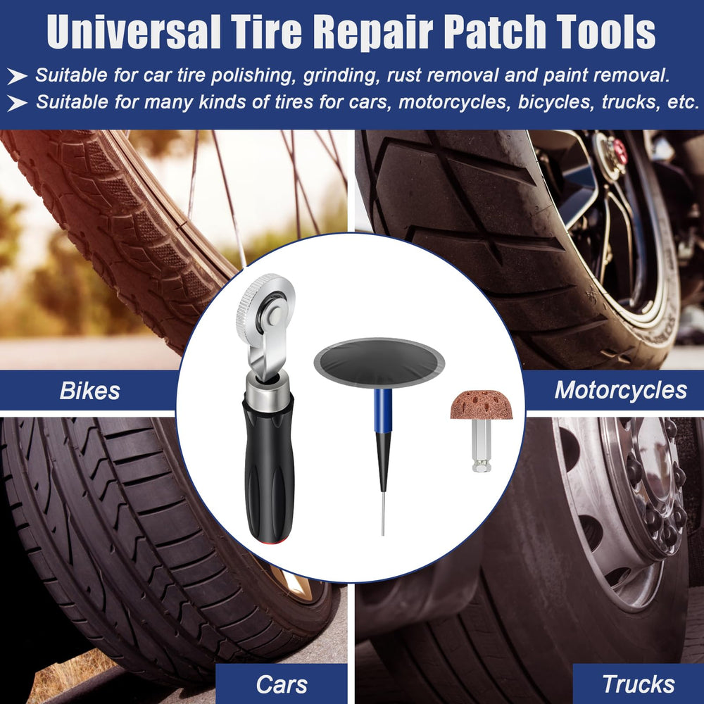 Anglekai tire patch kit case shown for on-the-go repairs.