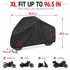 AngLink heavy-duty Oxford fabric shield against sun and dust in outdoor storage.