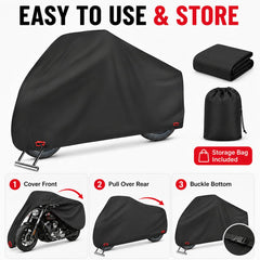 AngLink outdoor protection against sun, dust, and UV exposure on motorcycles.