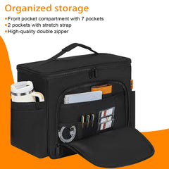 ANILD easy-install driver-seat strap secures the organizer quickly.